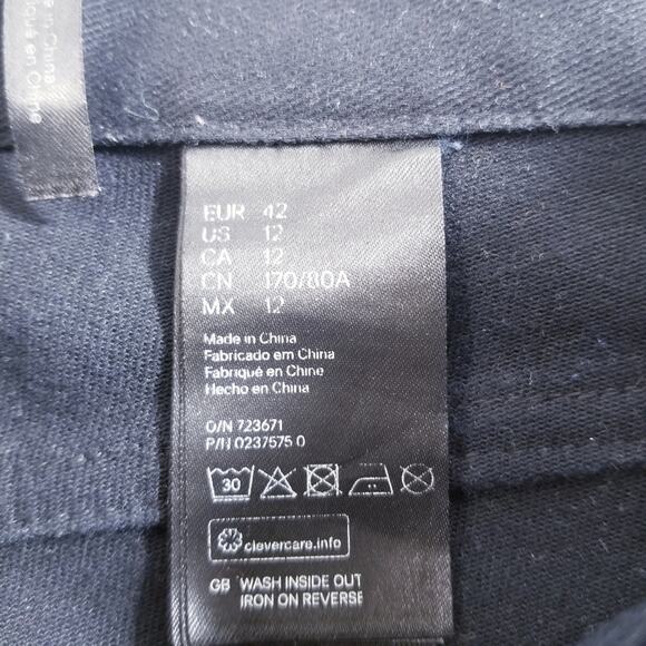 Alexander Wang x H&M Pattern Art Slim Black Denim - Picture 12 of 13